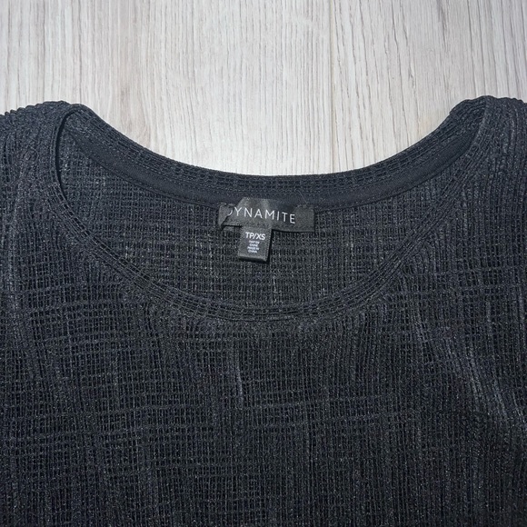 Dynamite black t shirt with tie in front. - Picture 2 of 2